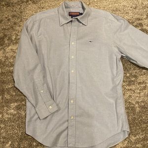 Vineyard Vines Whale Shirt Button Down Light Blue Size Medium